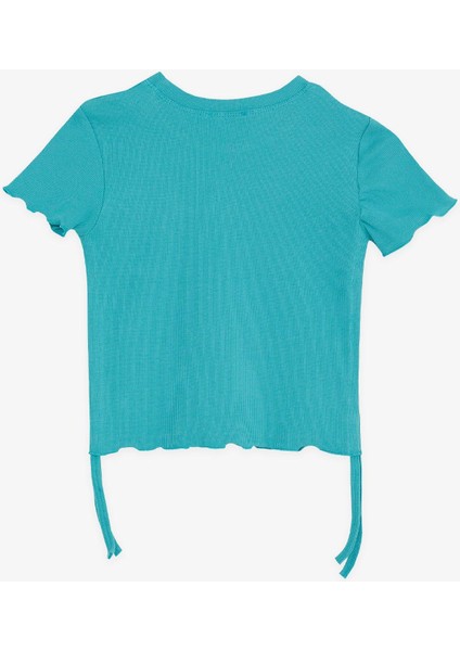 Kız Çocuk Tişört Yanları Büzgülü 8-14 Yaş, Mint Yeşili fiyatları
