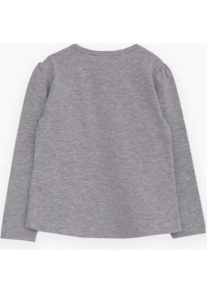 Kız Çocuk Uzun Kollu Tişört Havalı Kız Baskılı 1.5-5 Yaş, Gri Melanj fiyatları