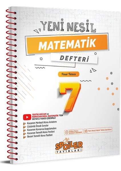 7. Sınıf Matematik Yeni Nesil Akıllı Defter