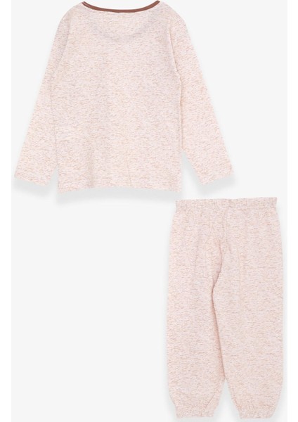 Kız Bebek Pijama Takımı Desenli 9 Ay-3 Yaş, Bej Melanj fiyatları