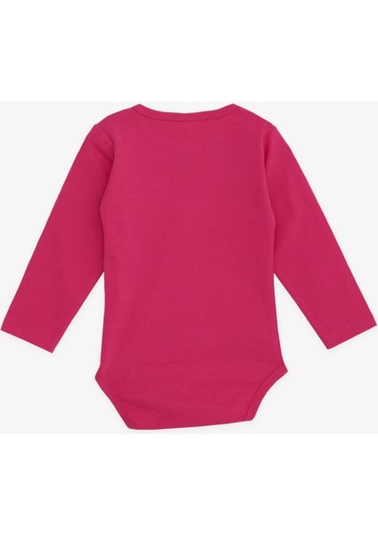 Kız Bebek Çıtçıtlı Zıbın Body Yazı Baskılı 9 Ay-3 Yaş, Fuşya fiyatları