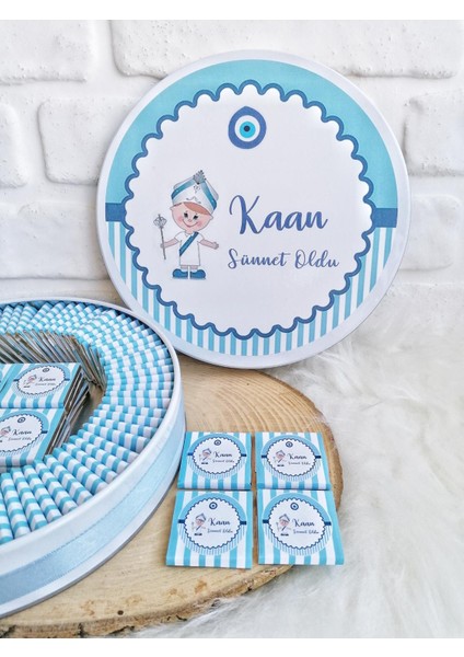 50 Adet Isme Özel Sünnet Temalı Çikolata