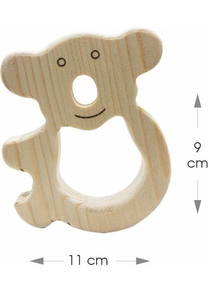 Ahşap Bebek Dişliği - Koala Figürlü modelleri