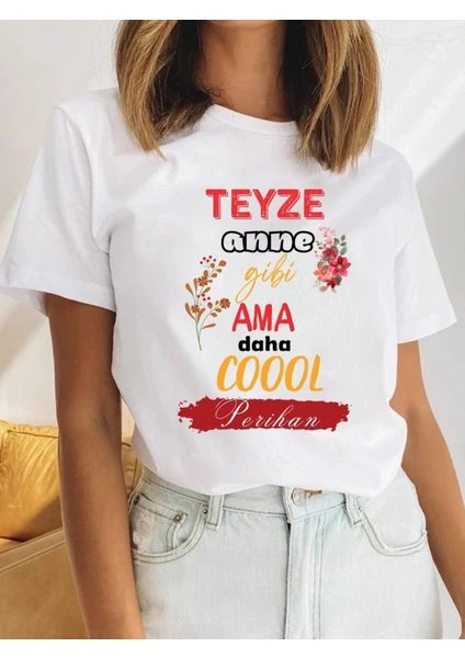 Teyze Tişörtü.teyzeye Özel Tişört. Isim Yazdırılabilir Teyze Tişörtü. Teyzeye Hediye Tişört