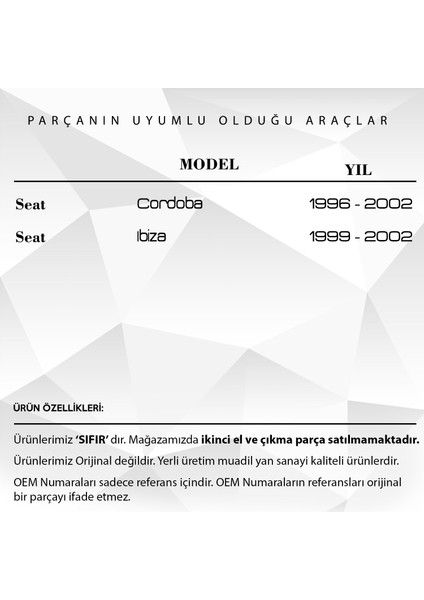 Skoda Superb 2002-2008 Için Çamurluk Sinyali Lambası