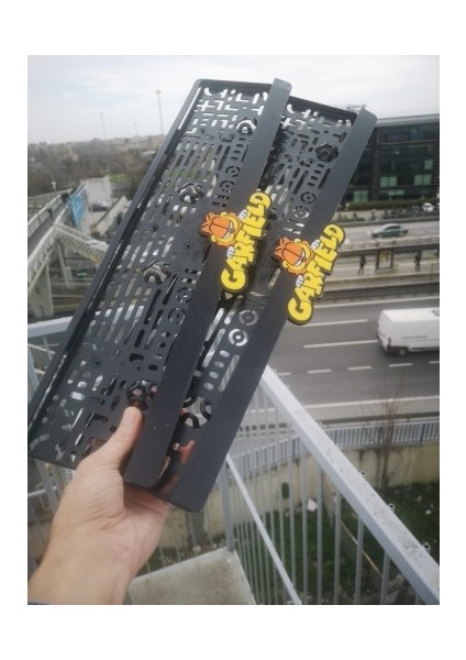 Garlfield Lüks Çıkıntılı Pleksi Plakalık