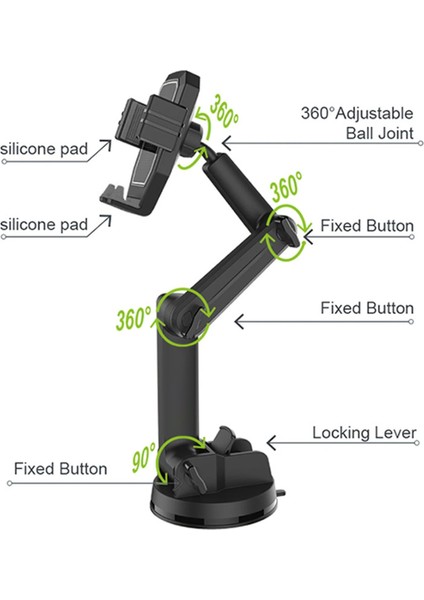 Vantuzlu Araç Içi Telefon Tutacağı modelleri