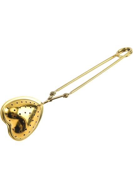 Kalp Tasarımlı Gold Paslanmaz Çelik Çay Süzgeci fiyatları