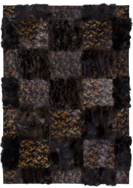 Dana Derisi Parçalı Sobul Doğal Kürk Halı 140 x 200 cm fiyatları
