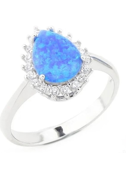 Gümüş Bayan Yüzük Opal