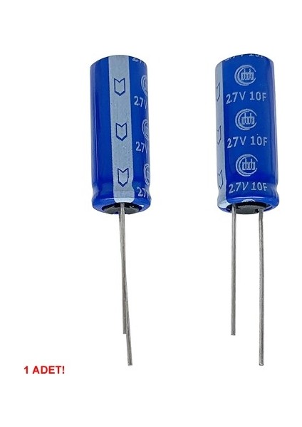Roba 10F 2.7V Süpercap 10X25MM Dıp Süper Kapasitör Enerji Depolama Güneş Rüzgar Akü Batarya Güç Kaynağ