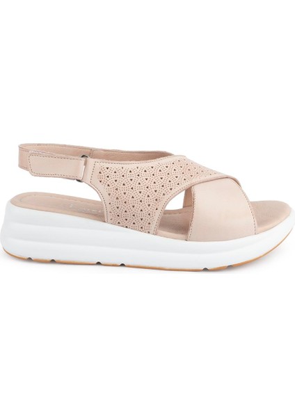 0009 Modern Rahat Düz Taban Deri Sandalet Cameo modelleri