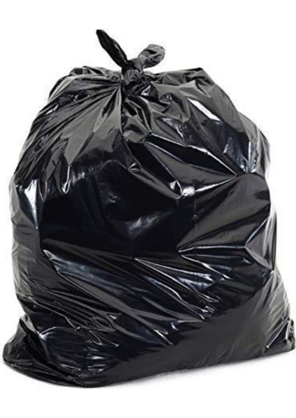 240 Litre Siyah Hantal Konteyner Çöp Torbası 100 x 150 cm 600 gr 10 Adetlik 5 Rulo