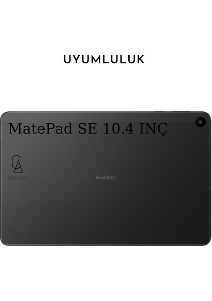 Huawei Matepad Se 10.4 Inç Uyumlu Uyku Modlu Smart Tablet Kılıfı Ekran Koruyucu ve Kalem Seti