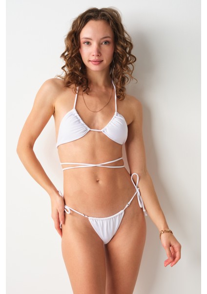 Aqua Üçgen Bikini Tek Üst Beyaz 239105