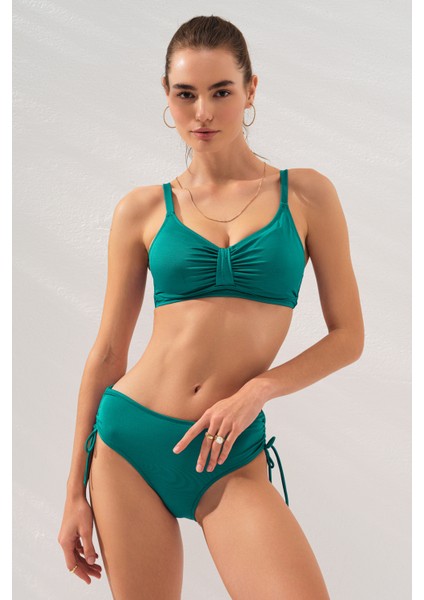 Pierre Cardin Curly Soft Pedli Toparlayıcı Bikini Takım Yeşil 231248