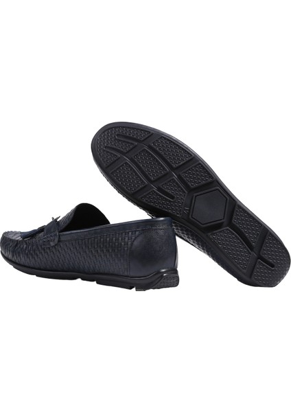 Deri Lacivert Erkek Günlük Ayakkabı Durante New fırsatları