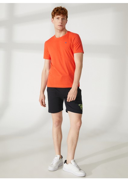 Bisiklet Yaka Turuncu Erkek T-Shirt FM23S07TGORANGE modelleri