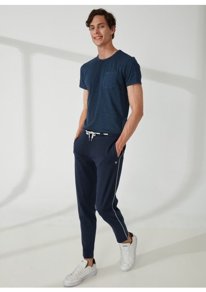 Normal Bel Slim Fit Mavi Erkek Eşofman Altı FM23S07PFBLUE