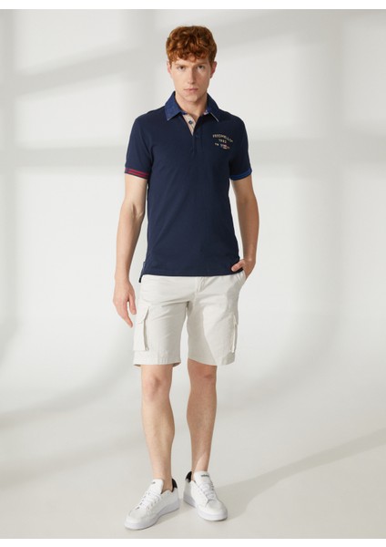 Fred Mello Mavi Erkek Polo T-Shirt FM23S23QCBLUE