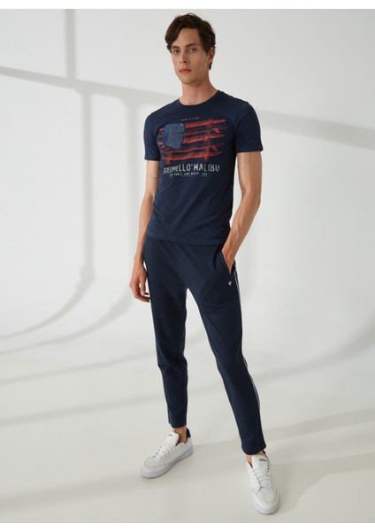 Bisiklet Yaka Mavi Erkek T-Shirt FM23S22TGBLUE modelleri