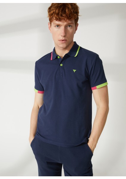 Fred Mello Mavi Erkek Polo T-Shirt FM23S22QUBLUE