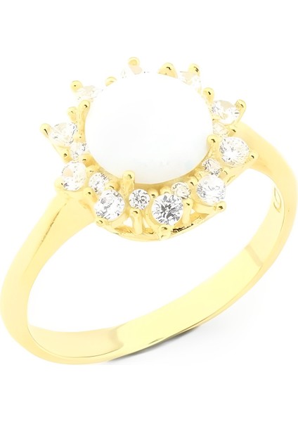 Gümüş Bayan Yüzük Opal