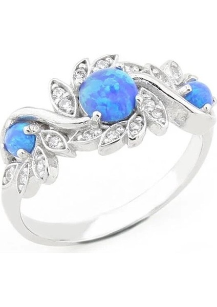 Gümüş Bayan Yüzük Opal