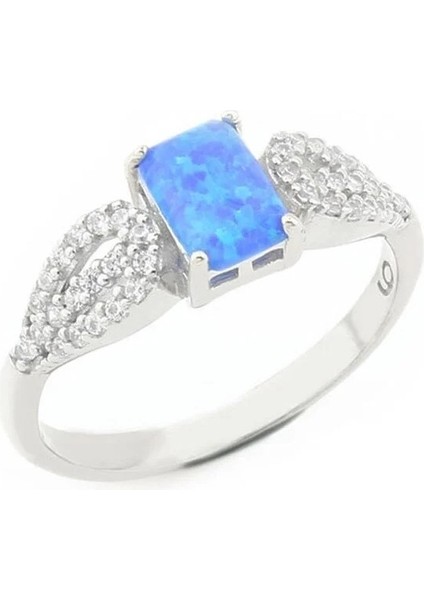 Gümüş Bayan Yüzük Opal