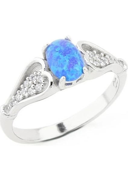 Gümüş Bayan Yüzük Opal
