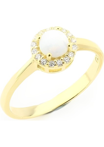 Gümüş 925 Bayan Yüzük Opal