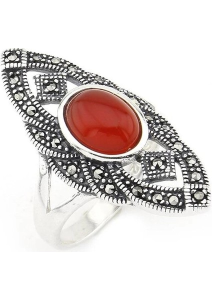 Gümüş Bayan Yüzük Markazit