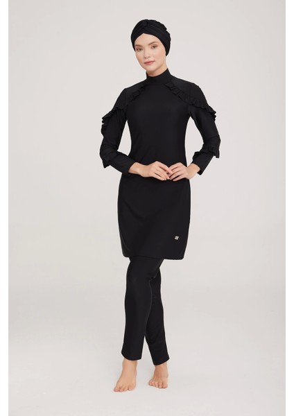 4104 Kadın Likralı Uzun Kol Tesettür Mayo modelleri