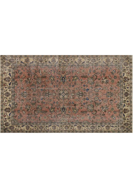 Bohem Vintage El Yapımı Eskitme Yün Halı - 147X246 cm 9954