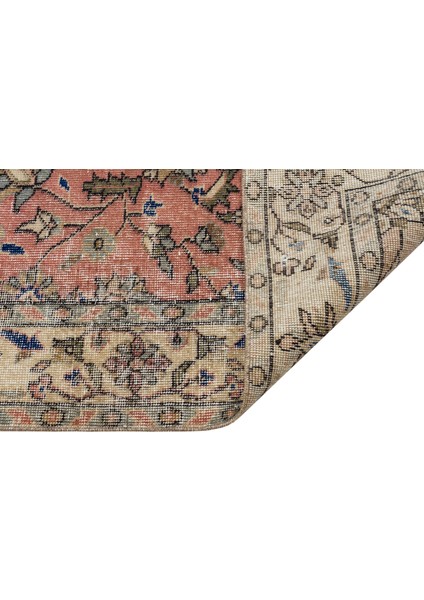 Bohem Vintage El Yapımı Eskitme Yün Halı - 147X246 cm 9954