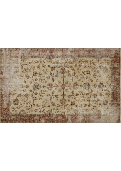 Trendy Vintage Eskitme Jüt Halı Halı - 147X231 cm 9946