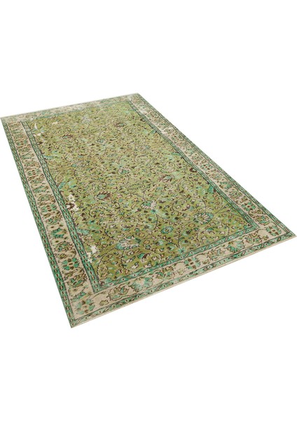 Etnik Vintage El Dokuma Jüt Halı Eskitme Halısı - 141X245 cm 9944