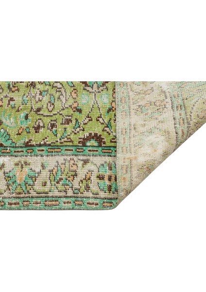 Etnik Vintage El Dokuma Jüt Halı Eskitme Halısı - 141X245 cm 9944