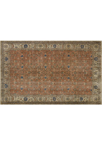 Romantik Vintage Gül Desenli Yün Halı - 165X260 cm 9939 modelleri