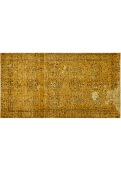 Büyüleyici Vintage El Yapımı Halı Eskitme Halısı - 110X203 cm 9937 fiyatları