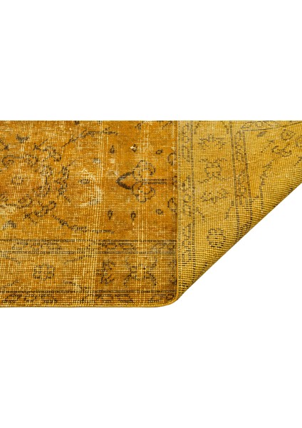 Büyüleyici Vintage El Yapımı Halı Eskitme Halısı - 110X203 cm 9937 modelleri