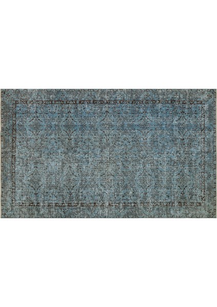Romantik Vintage Gül Desenli Eskitme Yün Halı - 151X251 cm 9932 modelleri