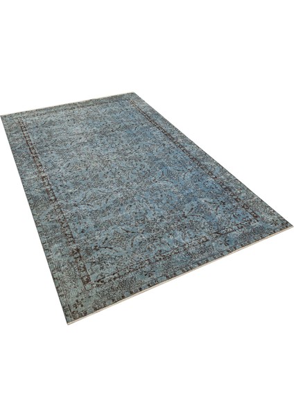 Romantik Vintage Gül Desenli Eskitme Yün Halı - 151X251 cm 9932 fırsatları