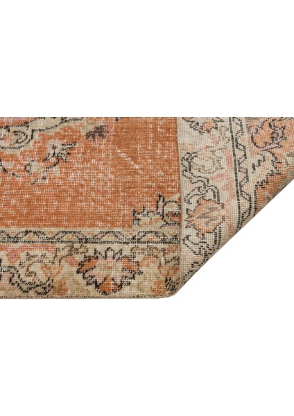 Doğal Vintage El Dokuma Eşsiz Halı Eskitme Halısı - 119X226 cm 9924