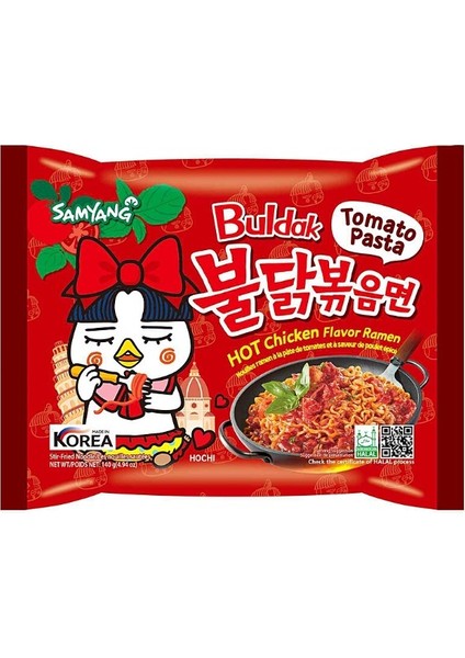 Buldak Tomato Pasta Hot Chicken Flavor 140 gr