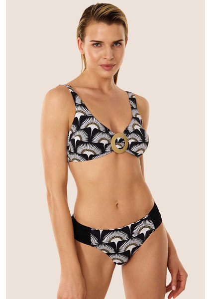 3545 Siyah Toparlayıcı Bikini Takımı