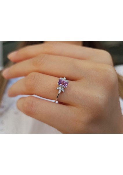 Pırlanta ve Lilac Ametist Taşlı Yüzük 0417R0319 fırsatları