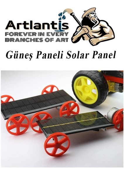 Güneş Paneli Solar Panel 7X10 cm 5.5 Volt 100 Ma 1 Adet Güneş Enerjisi Okul Sınıf Deney Çalışmaları