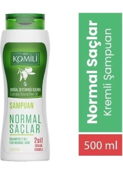 Normal Saçlar için 2'si 1 Arada Kremli Şampuan 500 ml