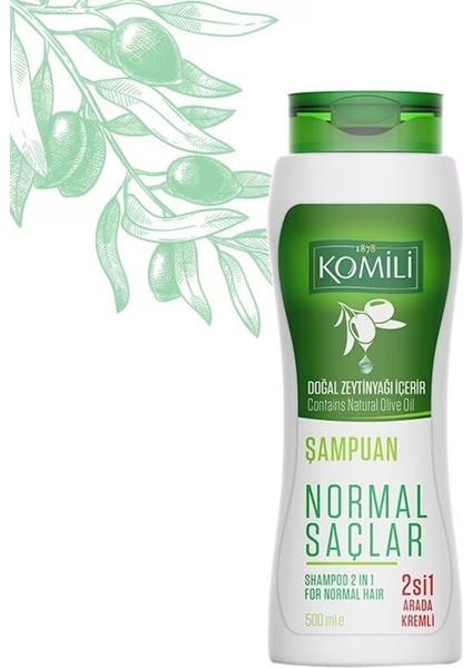Normal Saçlar için 2'si 1 Arada Kremli Şampuan 500 ml